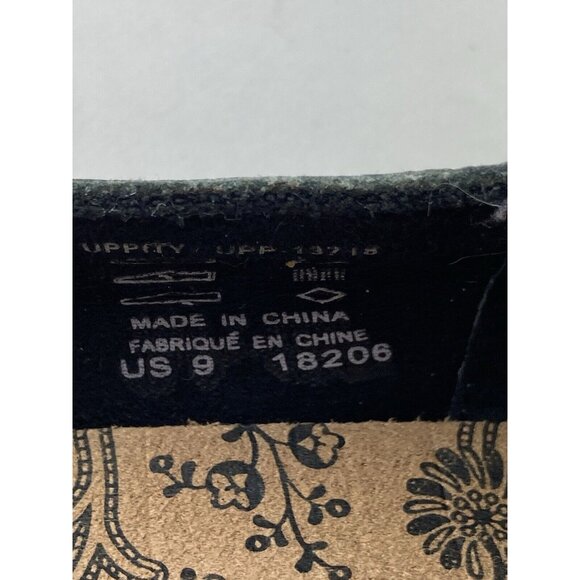 Taos Uppity 13718 Shoe Womens Size 9 Black Leather Comfort Slip On Loafer Buckle - Picture 14 of 14